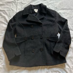 St. John's Bay Charcoal Gray Peacoat